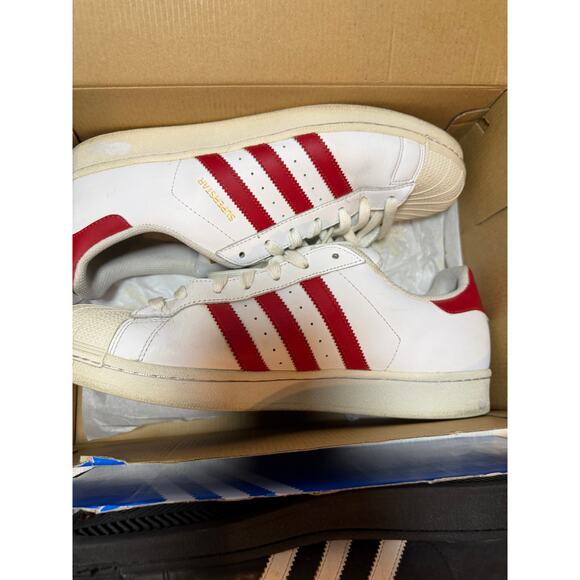 Adidas Superstar Originals Lot Mens Size 11.5 Suede Foundation Classic 4 Pairs - Picture 7 of 8